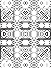 Mandala coloring book coloring page kdp interior Premium Vector
