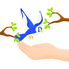 Comic flat cartoon. Minimalism simplicity design. Winter birds feeding by sunflower seeds in feeder. Template birdwatching card background. Vector illustration