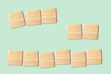 How to apply? Wooden blocks with 