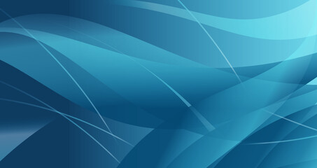 Naklejka premium Abstract blue background with lines