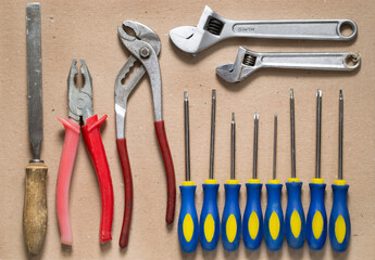 Old hand tools set