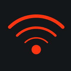 Wi-Fi internet icon. Vector wi fi wlan access, wireless wifi hotspot signal sign