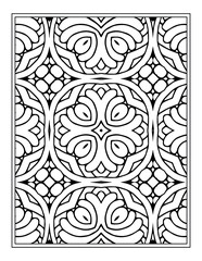  black and white coloring page pattern