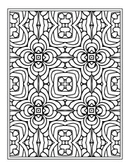  black and white coloring page pattern