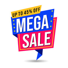 super sale, up to 45% off, limited time offer, special discount, shop now, elements icon, label designs
