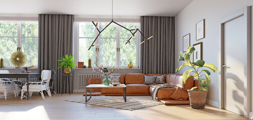 modern living interior.