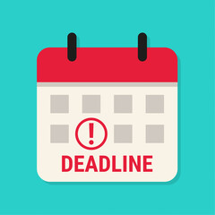 Calendar with red date marked