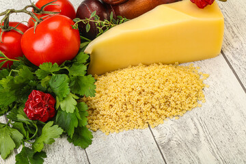 Raw Italian pasta - Stelline for cooking