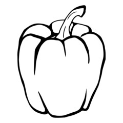 Illustration of decorative pepper