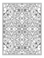 Mandala coloring book. decoration mandala vector. mandala pattern with black and white color. 