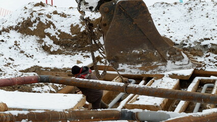 winter day Ural Russia