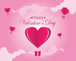 Valentine day background with love seamless design vector illustration. Happy valentine day