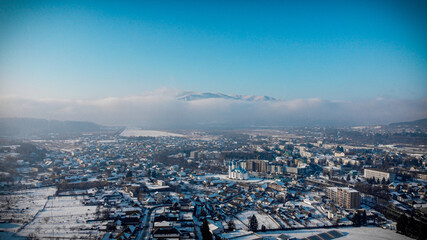 Obraz premium aerial view of the city