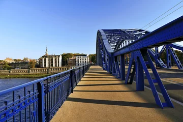 Deurstickers Vistula ijzeren brug, Wisla, Krakau, Polen © Francesco	Valenti