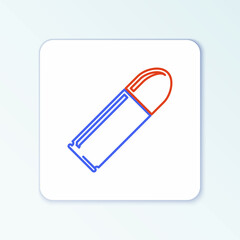 Line Bullet icon isolated on white background. Colorful outline concept. Vector