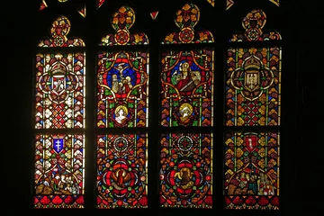 Foto auf Acrylglas Gothic rose window at Wawel Cathedral chapel, Krakow, Poland © Francesco	Valenti