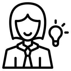 Businesswoman Icon Illustration