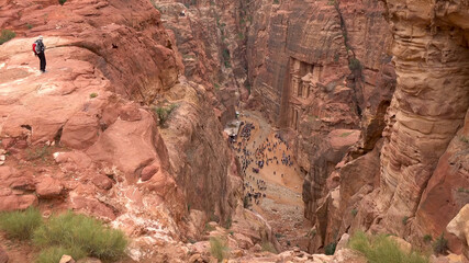 Al - Khubta Trail in Petra - Jordan, World Heritage Site