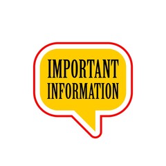 Important attention icon isolated on white background