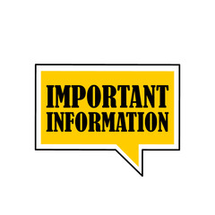 Important attention icon isolated on white background