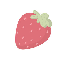Strawberry hand drawn outline doodle icon. Vector sketch illustration of healthy berry - fresh raw strawberry for print, web, mobile and infographics isolated on white background.