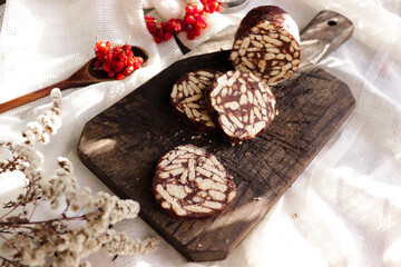 heart shaped chocolate cookies