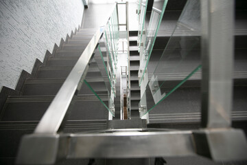 Staircase in a multi-storey office building.
