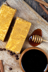 honey cake with honey and spices