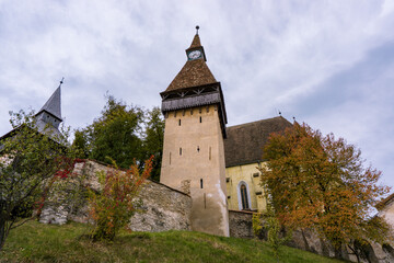 Fototapeta na wymiar Medieval tower in Biertan