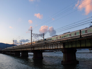 瀬田川のJR鉄橋