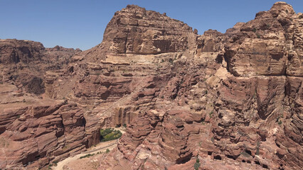 Around the Crussader Castle at el - Habis in Petra - Jordan, World Heritage Site