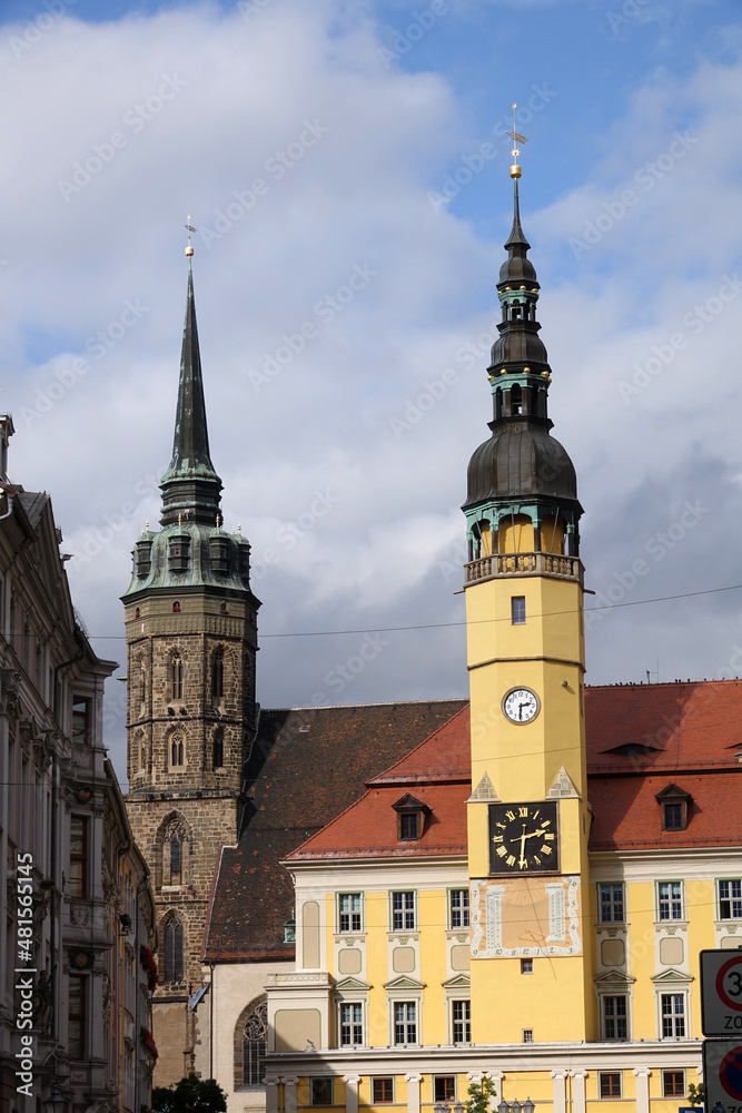 Wall mural Dom und Rathaus in Bautzen