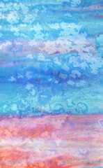 Illustration with colorful abstract background.