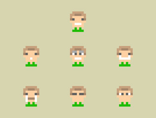 nft asset simple pixel face avatar selfie photo