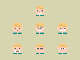 nft asset simple pixel face avatar selfie photo