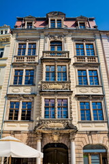 zittau, deutschland - noacksches haus am marktplatz