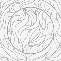 Square intricate pattern. Hand drawn mandala on isolated background. Design for spiritual relaxation for adults. Doodle for work. Black and white illustration for coloring