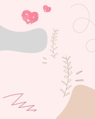 prints of images on canvas. Set of creative hand-drawn abstract figures. Space for text.Minimalist images of icons. For postcard, poster, poster, brochure, cover design, web.
Doodle Flower Boho Canvas