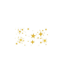 Gold Star and Sparkle Graphic Design