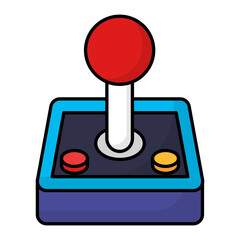 Classic retro joystick with two buttons Concept Vector Icon Design, E-sports or mind sport Symbol, Digital sports Equipment Sign, Video games hardware Stock illustration © shmai