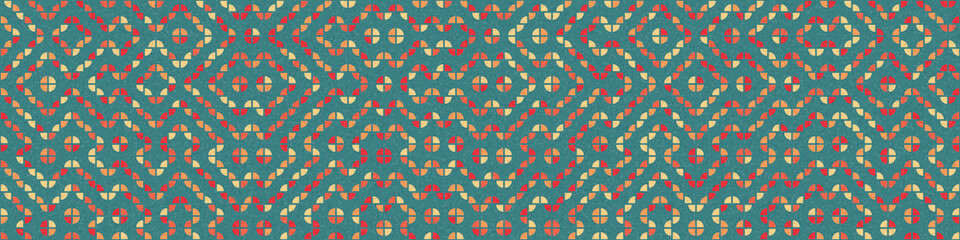 Abstract Geometric Pattern generative computational art illustration