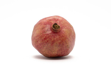 Pomegranate fruit isolated on white background.