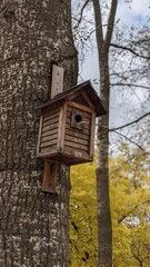 birdhouse on a tree