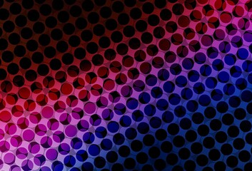Dark Blue, Red vector backdrop with dots.