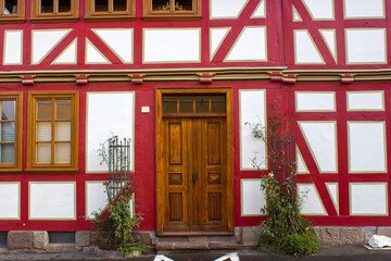 picturesque house in Witzenhausen in the Werra Valley in Germany
