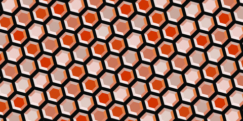 Abstract color hexagon background. Modern cube texture. Vector EPS 10