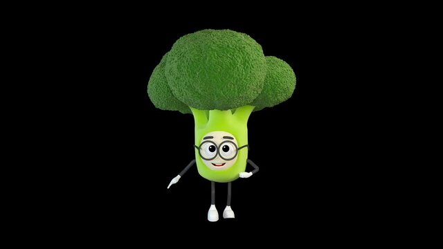 Happy walk broccoli