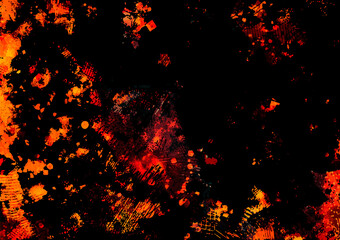 赤い幻想的な血の水彩テクスチャ背景
