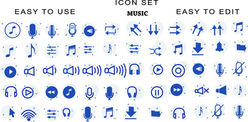 icon music and media composer illustration