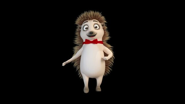 Happy walk hedgehog